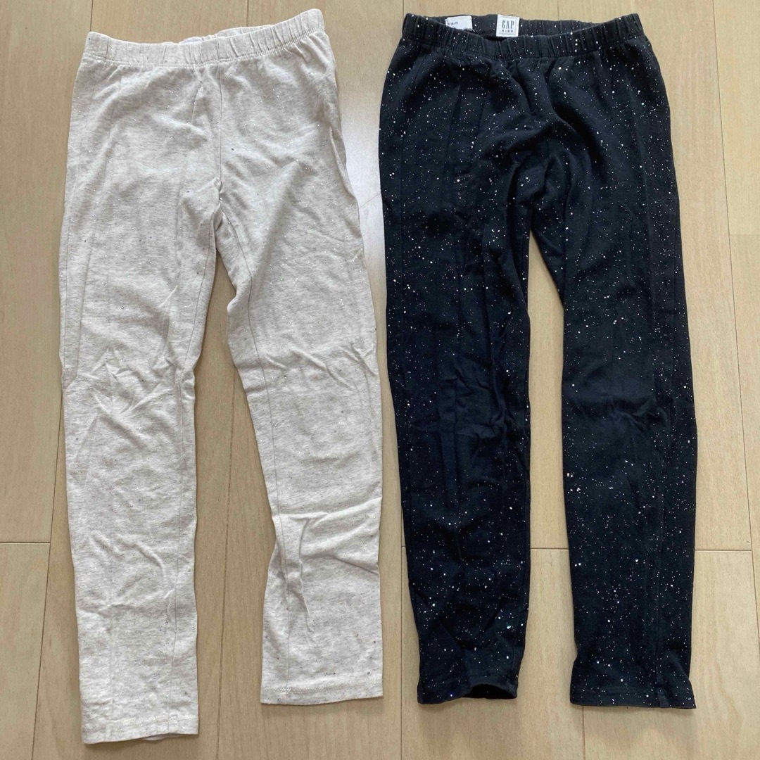 GAP Kids(ギャップキッズ)のGAP KIDS ラメレギンスセット　s(6-7) キッズ/ベビー/マタニティのキッズ服女の子用(90cm~)(パンツ/スパッツ)の商品写真