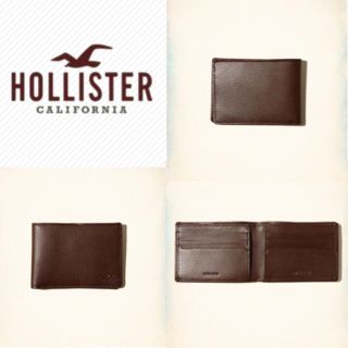 ホリスター(Hollister)のレア!新品 ホリスター サイフ 二つ折り財布 本革 オールレザー 送料無料(折り財布)