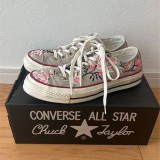 コンバース(CONVERSE)のConverse all star 刺繍スニーカー(スニーカー)