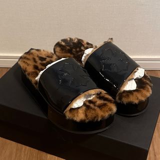 クロムハーツ(Chrome Hearts)のChrome Hearts クロムハーツ オンライン限定サンダル　leopard(サンダル)