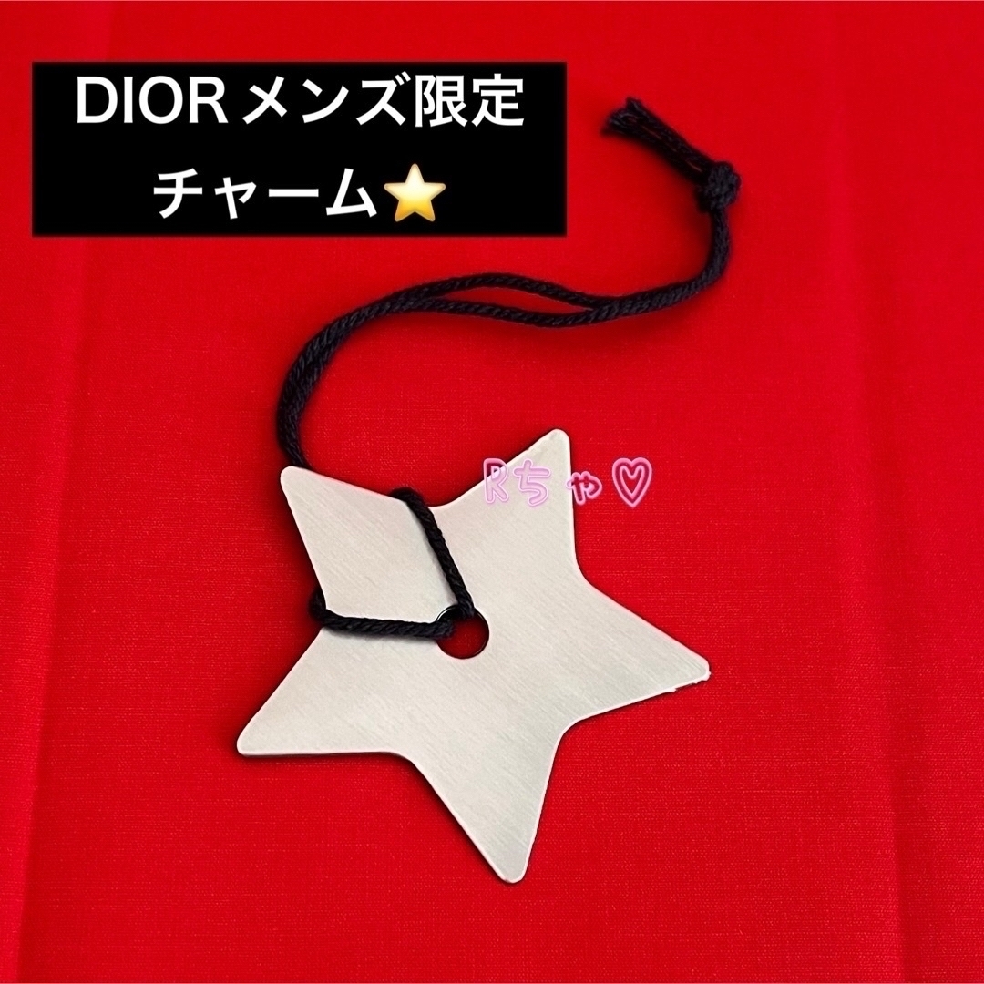 Christian Dior(クリスチャンディオール)のディオール DIOR メンズ限定 シルバースターチャーム 星 ノベルティ 非売品 レディースのアクセサリー(チャーム)の商品写真