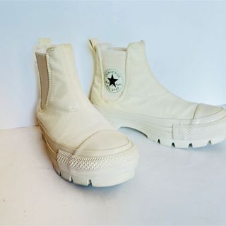 オールスター(ALL STAR（CONVERSE）)のコンバース　オールスター 100 サイドゴア チャンク HI  エクリュ(スニーカー)