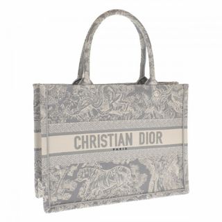 クリスチャンディオール(Christian Dior)の【中古】【Sランク】Christian Dior クリスチャンディオール ブック トートバッグ ミディアム M1296ZRGO_M932 キャンバス グレー レディース【ISEYA】(トートバッグ)