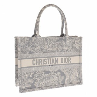 ディオール(Dior)の【中古】【Sランク】Christian Dior クリスチャンディオール ブック トートバッグ ミディアム M1296ZRGO_M932 キャンバス グレー レディース【ISEYA】(トートバッグ)