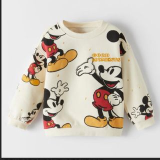 ザラキッズ(ZARA KIDS)のzara kids×disney ミッキーコラボトレーナー☆(Tシャツ/カットソー)