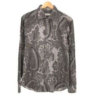 エトロ(ETRO)のETRO エトロ 15AW コットンペイズリーシャツ グレー 39(シャツ)