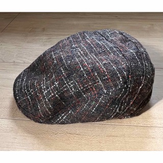 ハンチング レディース 帽子  ブラウン 茶色 used(ハンチング/ベレー帽)