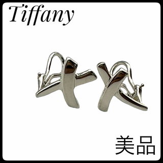 ティファニー(Tiffany & Co.)の定番　人気　美品  ティファニー イヤリング　キス クロス パロマピカソ(ピアス)