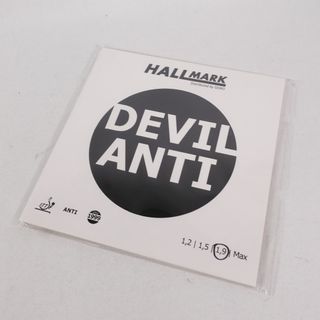 卓球ラバー ホールマーク デビルアンチ黒1.9㎜ HALLMARK DEVILANTI(卓球)