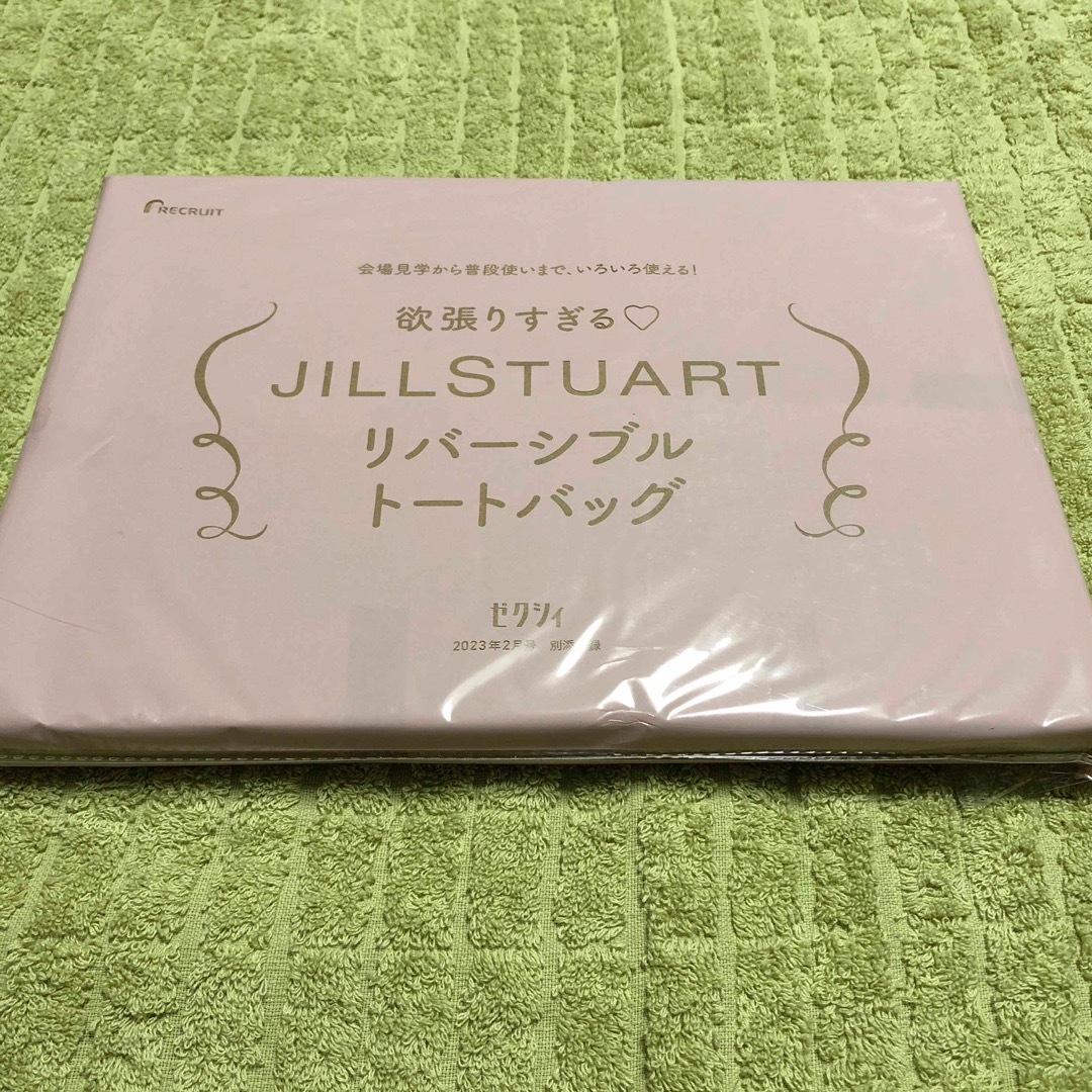 JILLSTUART(ジルスチュアート)のリバーシブル　トート　バッグ　ジルスチュアート　付録　 エンタメ/ホビーの雑誌(ファッション)の商品写真