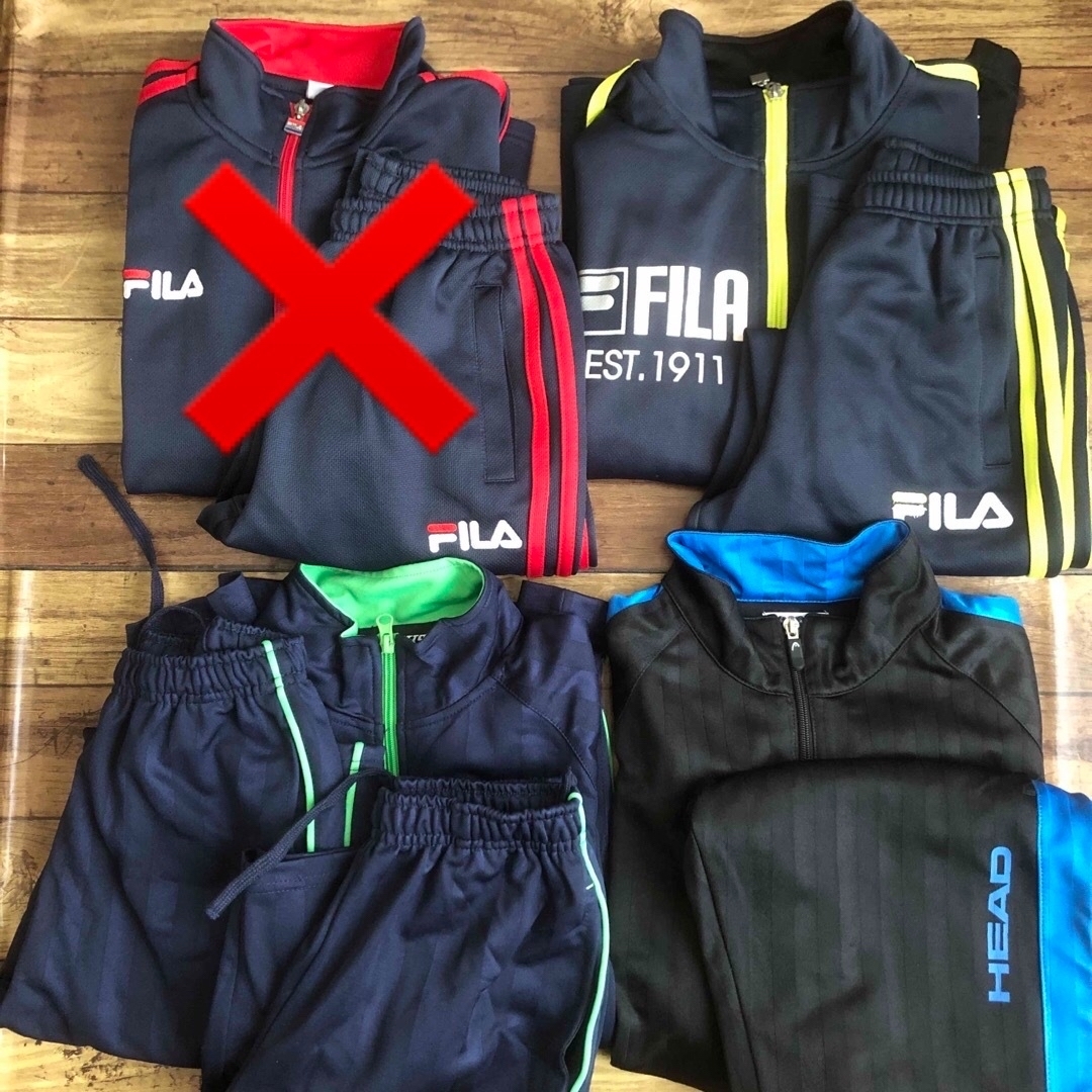 FILA(フィラ)のジャージ7点セット　150〜160cm   キッズ/ベビー/マタニティのキッズ服男の子用(90cm~)(その他)の商品写真