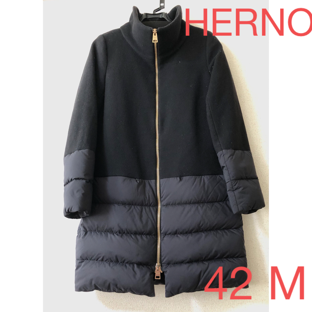 アウトレット品 デラックスクリーニング済みHERNOダウンコート42 M