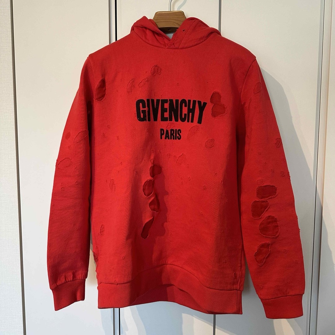 GIVENCHY(ジバンシィ)の極美品 GIVENCHY デストロイ パーカー メンズのトップス(パーカー)の商品写真