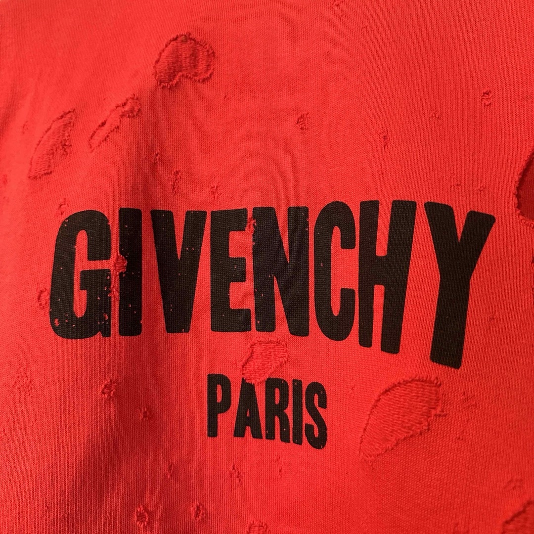 GIVENCHY(ジバンシィ)の極美品 GIVENCHY デストロイ パーカー メンズのトップス(パーカー)の商品写真