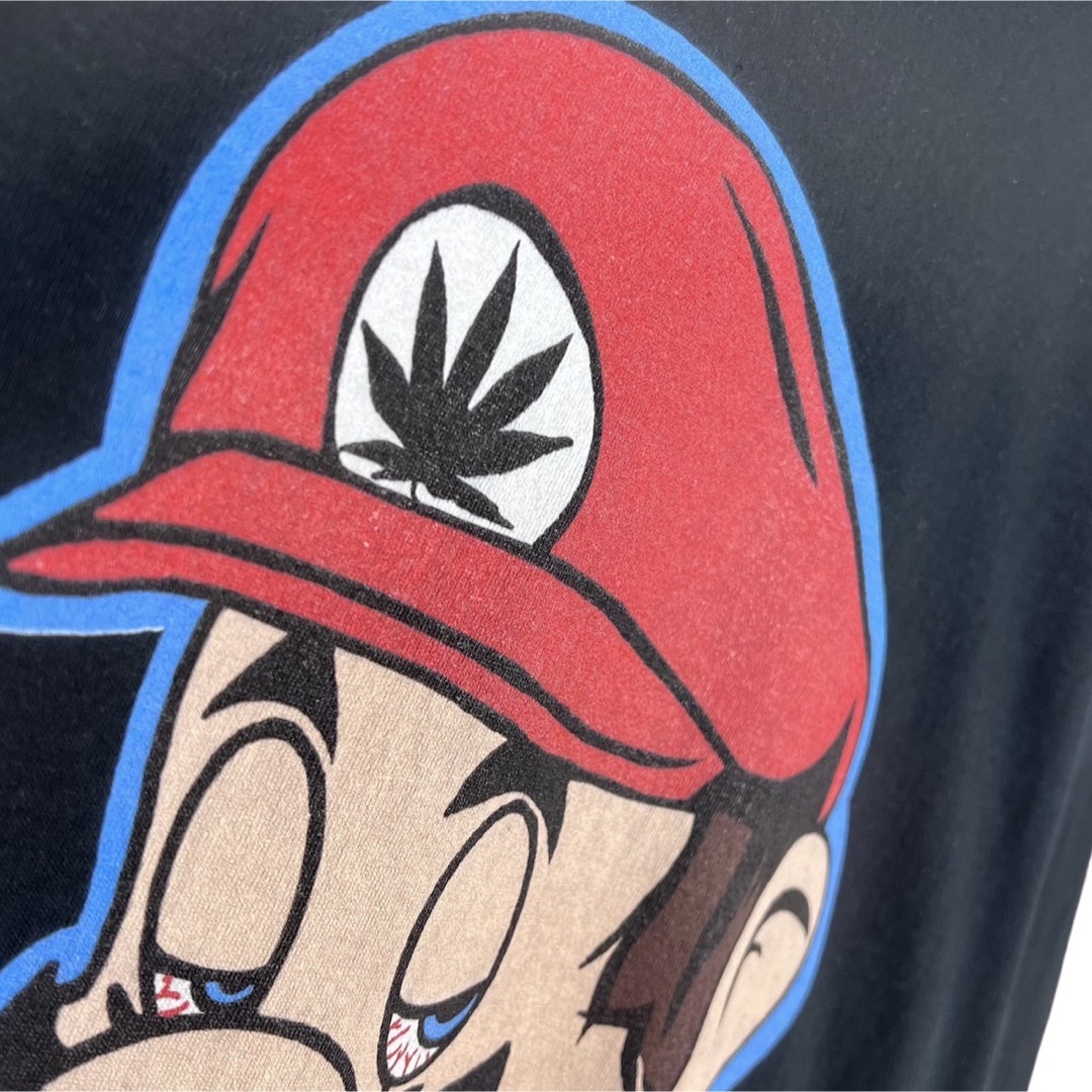 黒長袖サイズXLWiidウィードマリオロンティーTシャツ大麻ロングスリーブ メンズのトップス(Tシャツ/カットソー(七分/長袖))の商品写真