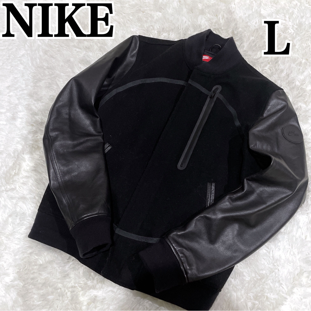 NIKE - 極美品 ナイキ デストロイヤー ジャケット レザー スタジャン