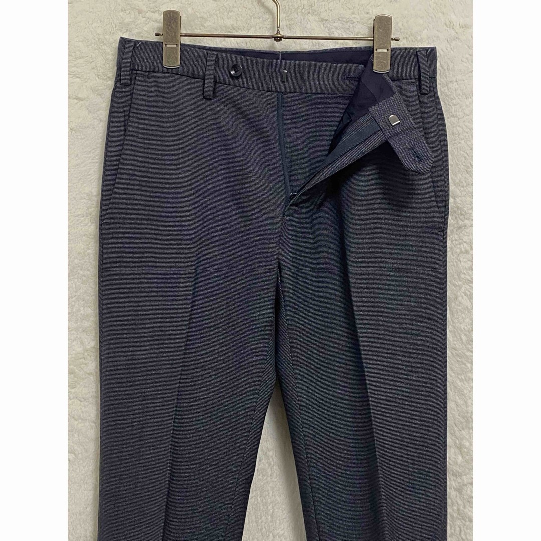 UNITED ARROWS(ユナイテッドアローズ)の【美品】秋冬物 ユナイテッドアローズ メンズ パンツ 44 S 74 紺系 千鳥 メンズのパンツ(スラックス)の商品写真