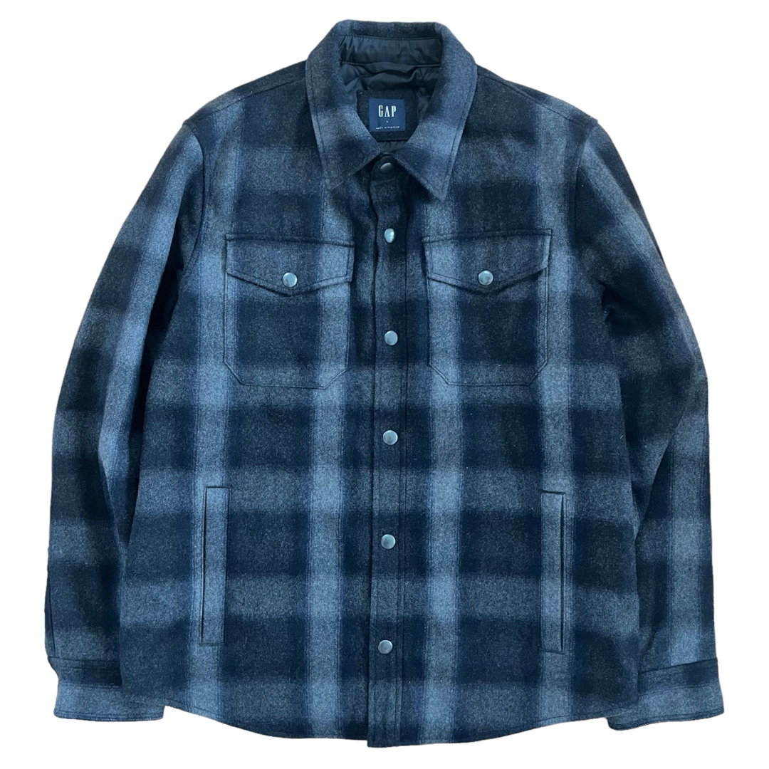 GAP - 00's OLD GAP オンブレチェック ジャケット 裏地キルティングの
