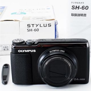 オリンパス(OLYMPUS)のOLYMPUS デジタルカメラ STYLUS SH60 SH-60 ブラック(コンパクトデジタルカメラ)