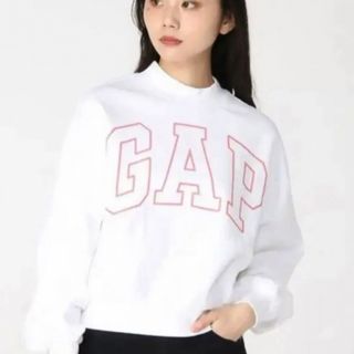 ギャップ(GAP)のGAP ロゴトレーナー　スウェット　S(Tシャツ(長袖/七分))