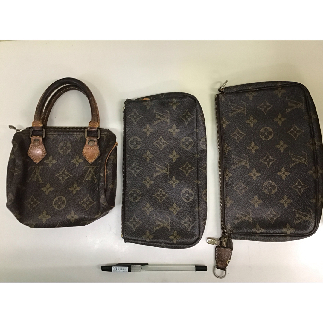 LOUIS VUITTON(ルイヴィトン)のルイヴィトン　ポーチジャンク品3点セット(正規品) レディースのファッション小物(ポーチ)の商品写真