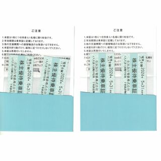 京浜急行　株主優待　4枚　2024/5(鉄道乗車券)