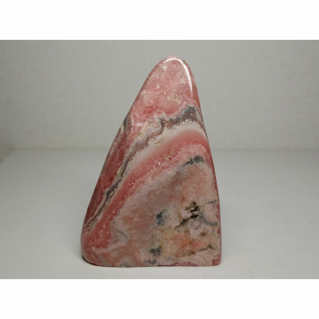 菱マンガン鉱 394g インカローズ ロードクロサイト 鑑賞石 原石 自然石コレクション