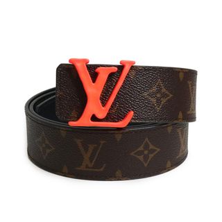 ルイヴィトン(LOUIS VUITTON)のルイ ヴィトン サンチュール LVシェイプ ベルト モノグラム レザー 40MM ＃90/36 ブラウン オレンジ 茶 MP216 箱付 LOUIS VUITTON（新品・未使用品）(ベルト)