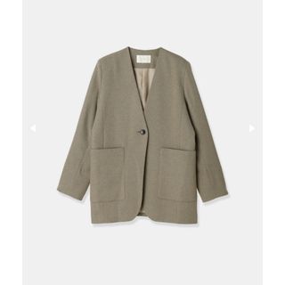 louren twill no collar jacket(ノーカラージャケット)