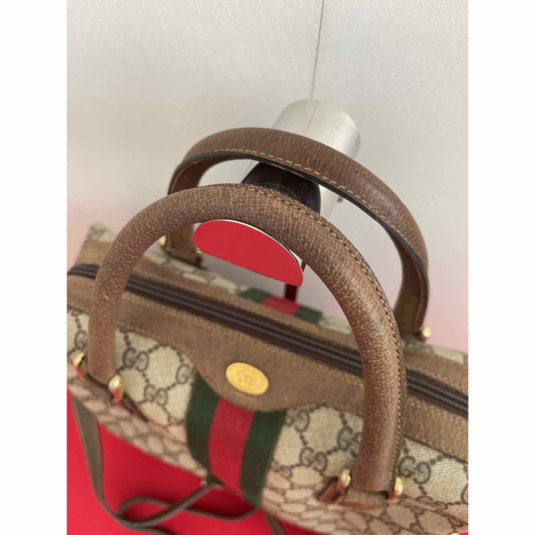 Gucci - GUCCI オールドグッチ シェリーライン 2WAYボストンバッグ の