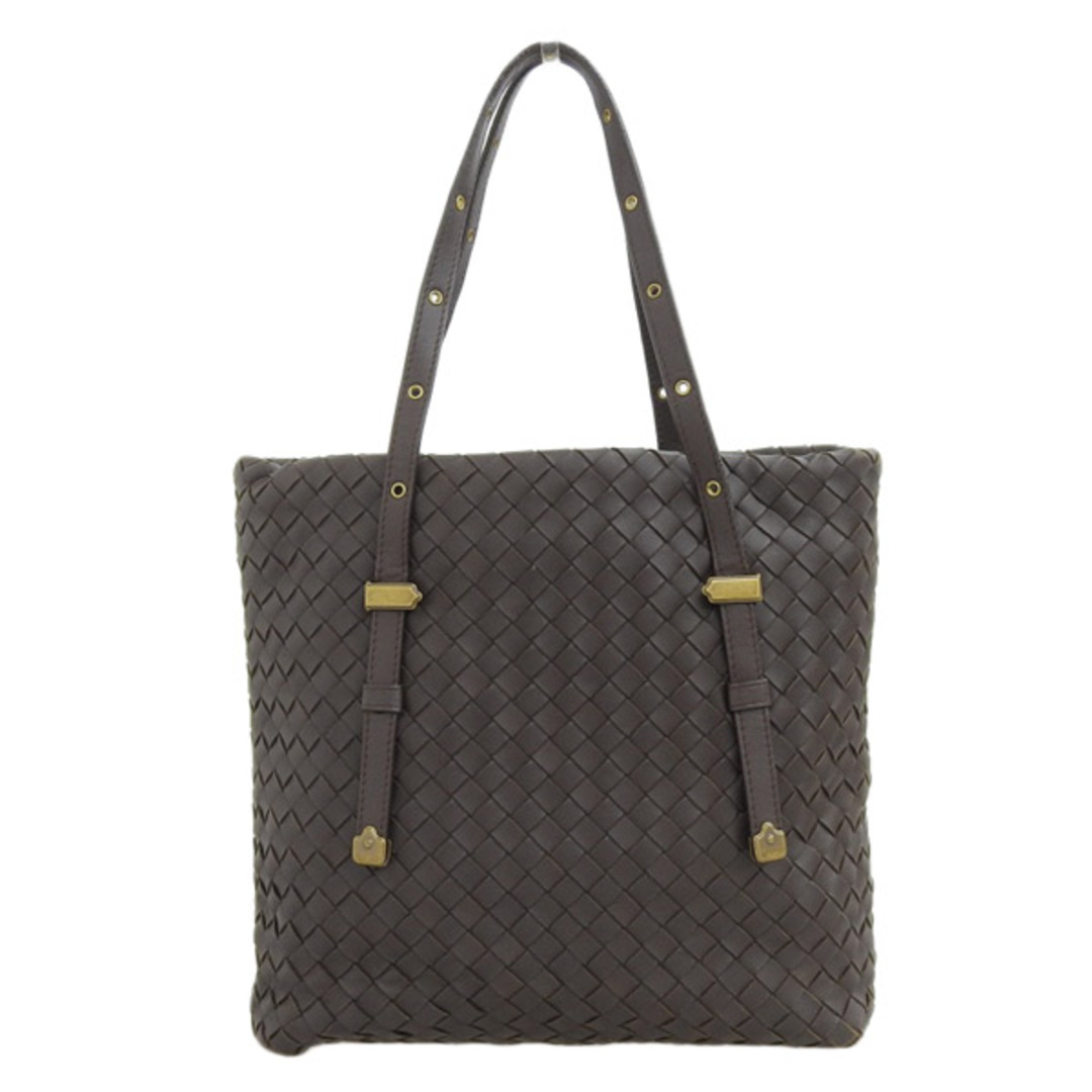 Bottega Veneta ボッテガヴェネタ イントレチャート レザー トートバッグ 162937 ブラウン gyバッグ