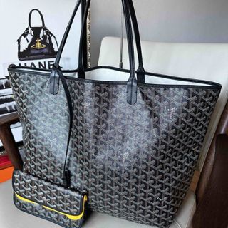 ゴヤール(GOYARD)のGOYARD サンルイGM ブラック　トートバッグ　ポーチ(トートバッグ)