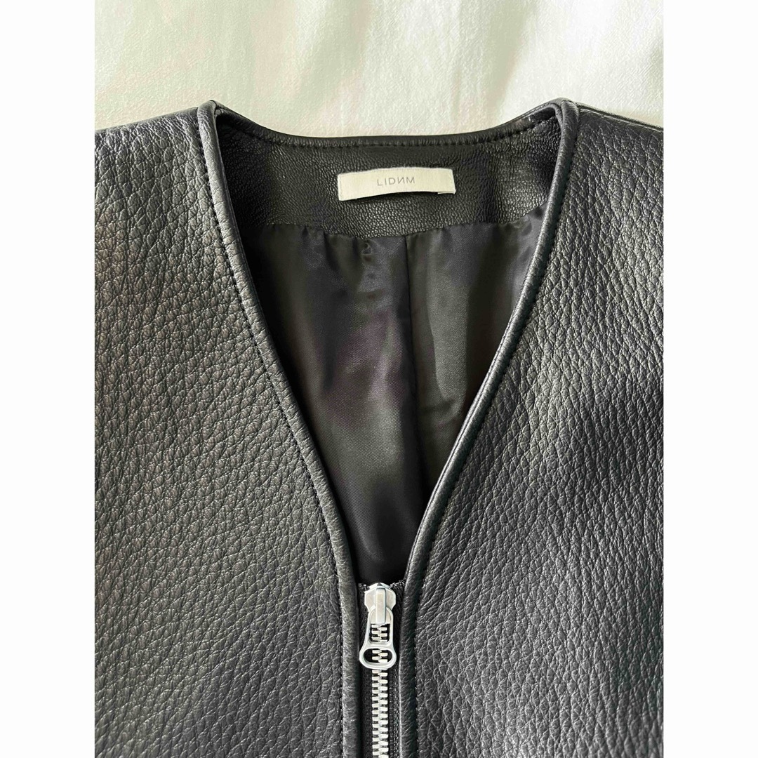 LIDNM GOAT LEATHER LINING BLOUSON 羊革ブルゾン-