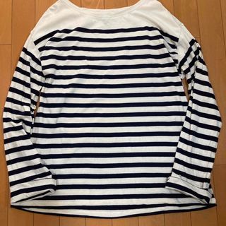 ポロラルフローレン(POLO RALPH LAUREN)のラルフローレンのボーダーカットソー　1回着　XL(Tシャツ(長袖/七分))