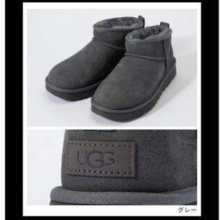 アグ(UGG)のUGGアグ　クラシックブーツ　Classic Ultra Mini  GREY(ブーツ)