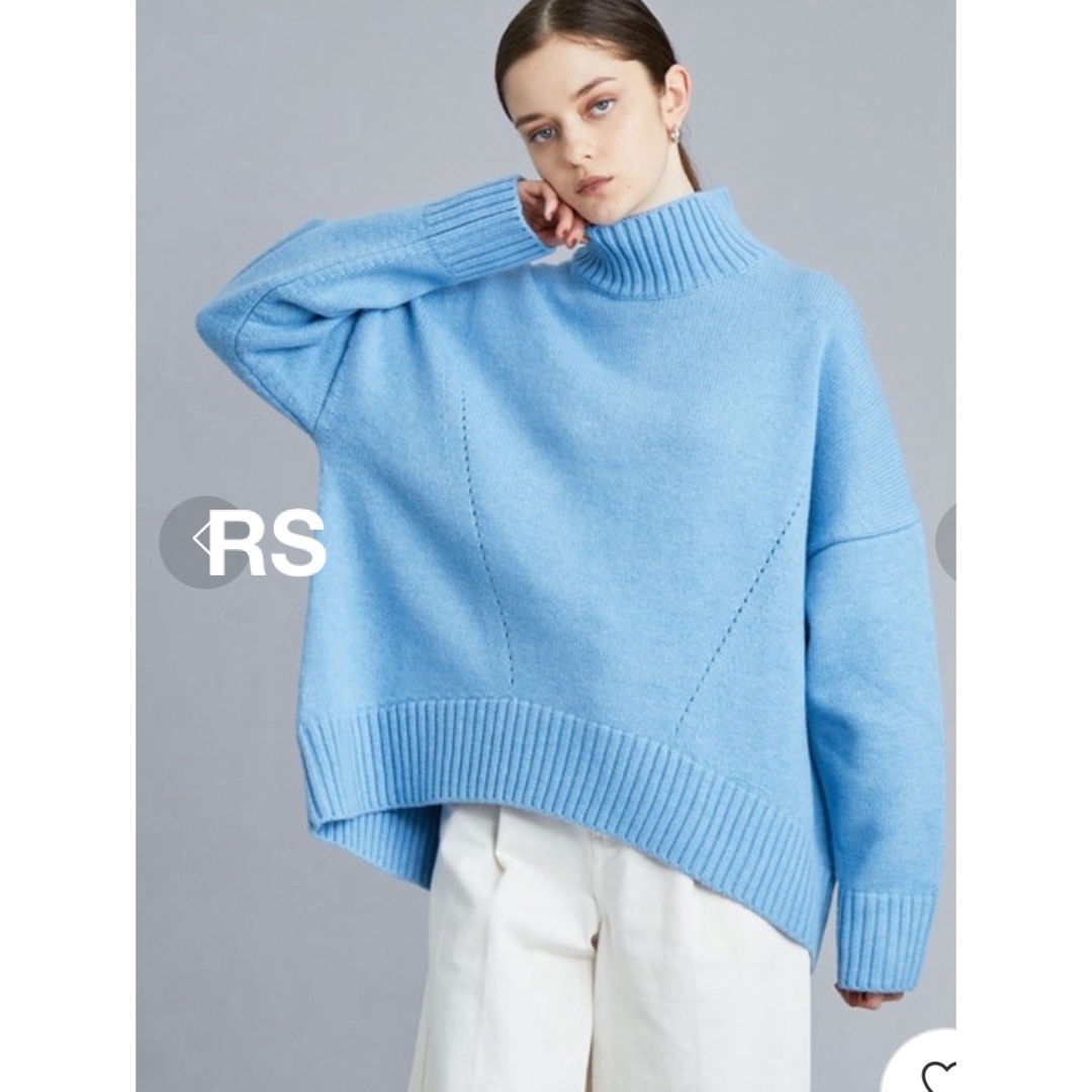 CINOH チノ LightBlue ハイネックknit プルオーバーLEPHIL - ニット