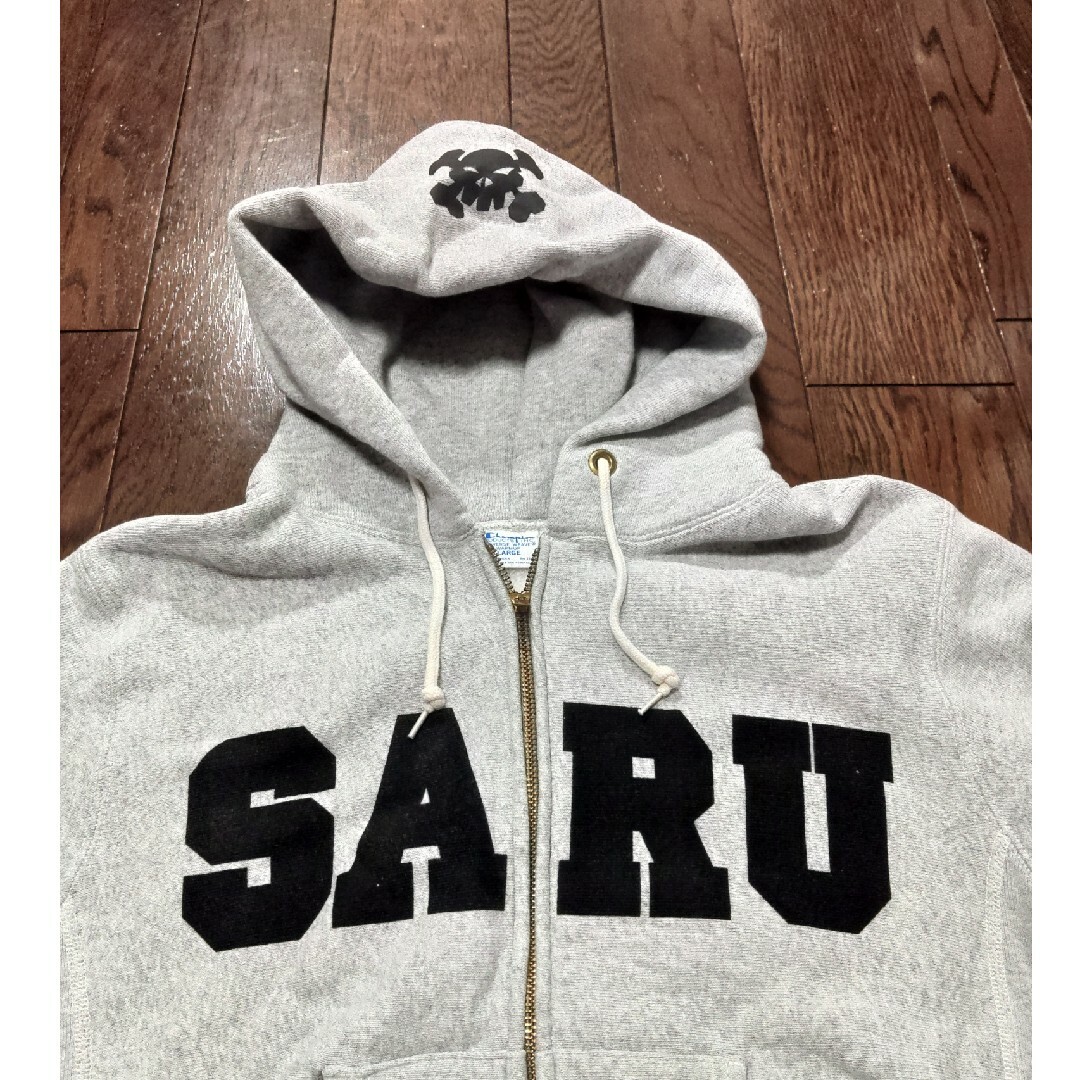 Champion　SANTASTIC SARU パーカー　リバースウィーブ　Lトップス