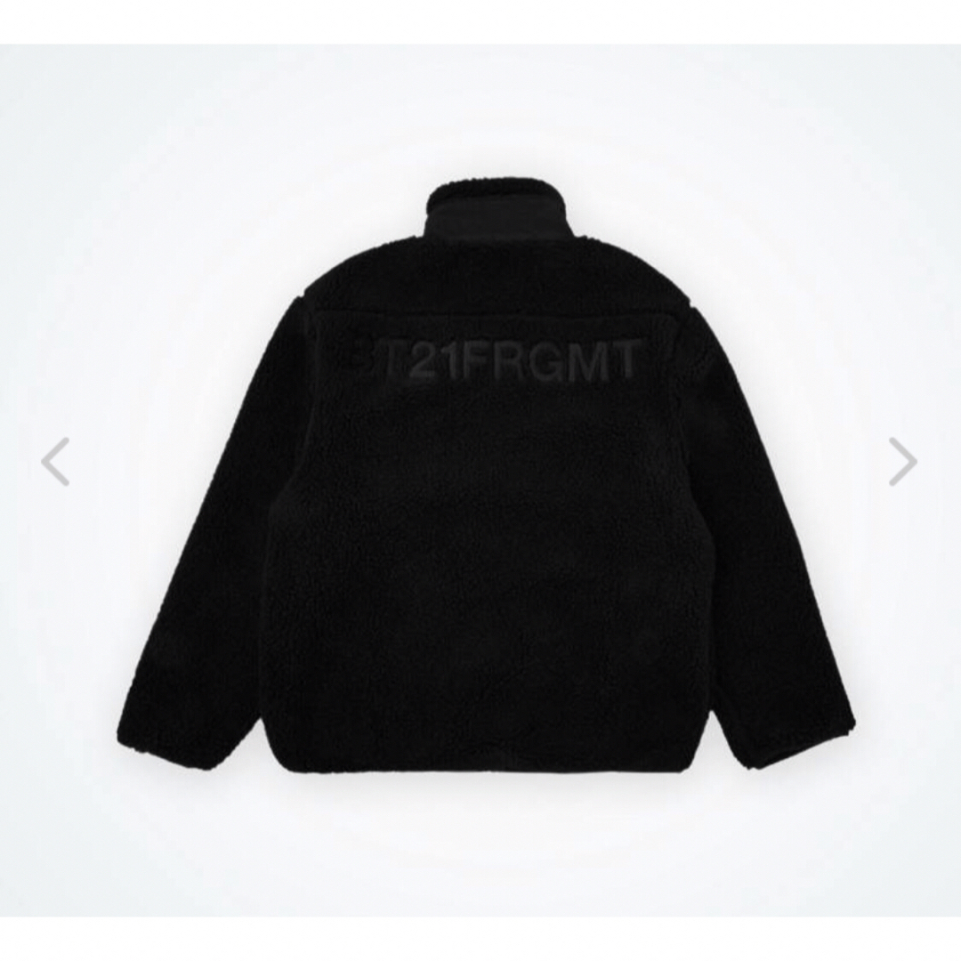 BT21(ビーティーイシビル)の【新品】BT21 X FRAGMENT FLEECE JACKET BLACK メンズのジャケット/アウター(ブルゾン)の商品写真