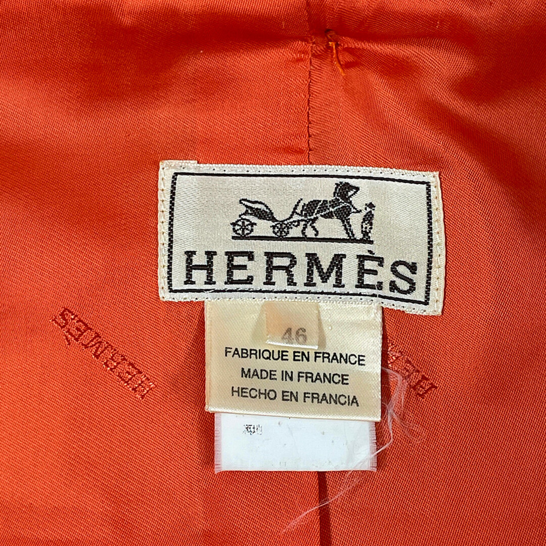 Hermes(エルメス)のHERMES エルメス ヴィンテージ ダッフルコート オレンジ サイズ46 正規品 / 32114 メンズのジャケット/アウター(ダッフルコート)の商品写真