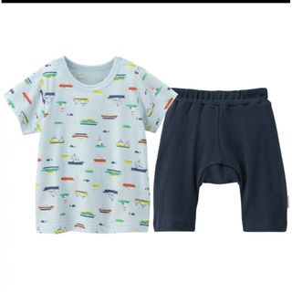 Combi mini - コンビミニ　半袖Tシャツ&ハーフパンツセット