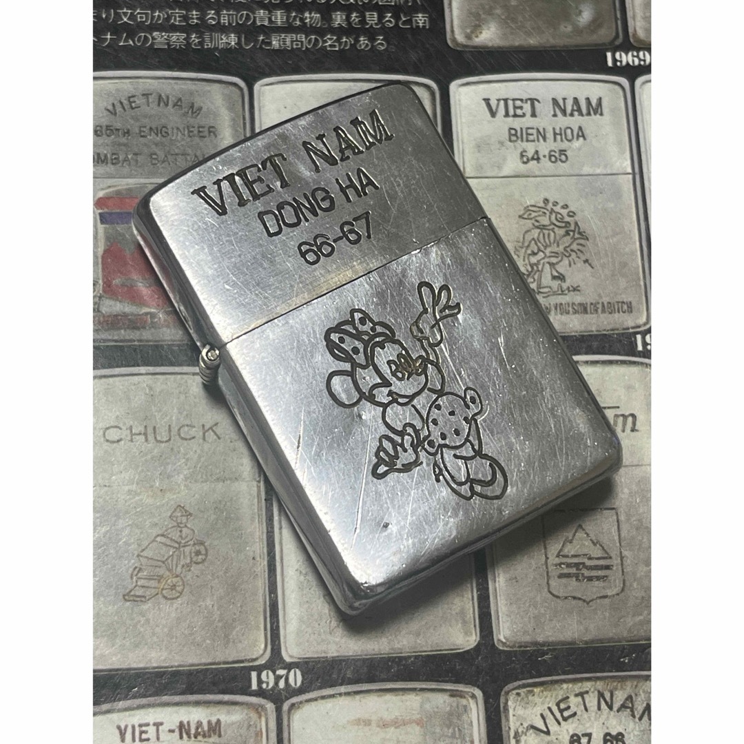 ZIPPO(ジッポー)の【ベトナムZIPPO】本物 1967年製ベトナムジッポー「ミニーマウス」 メンズのファッション小物(タバコグッズ)の商品写真