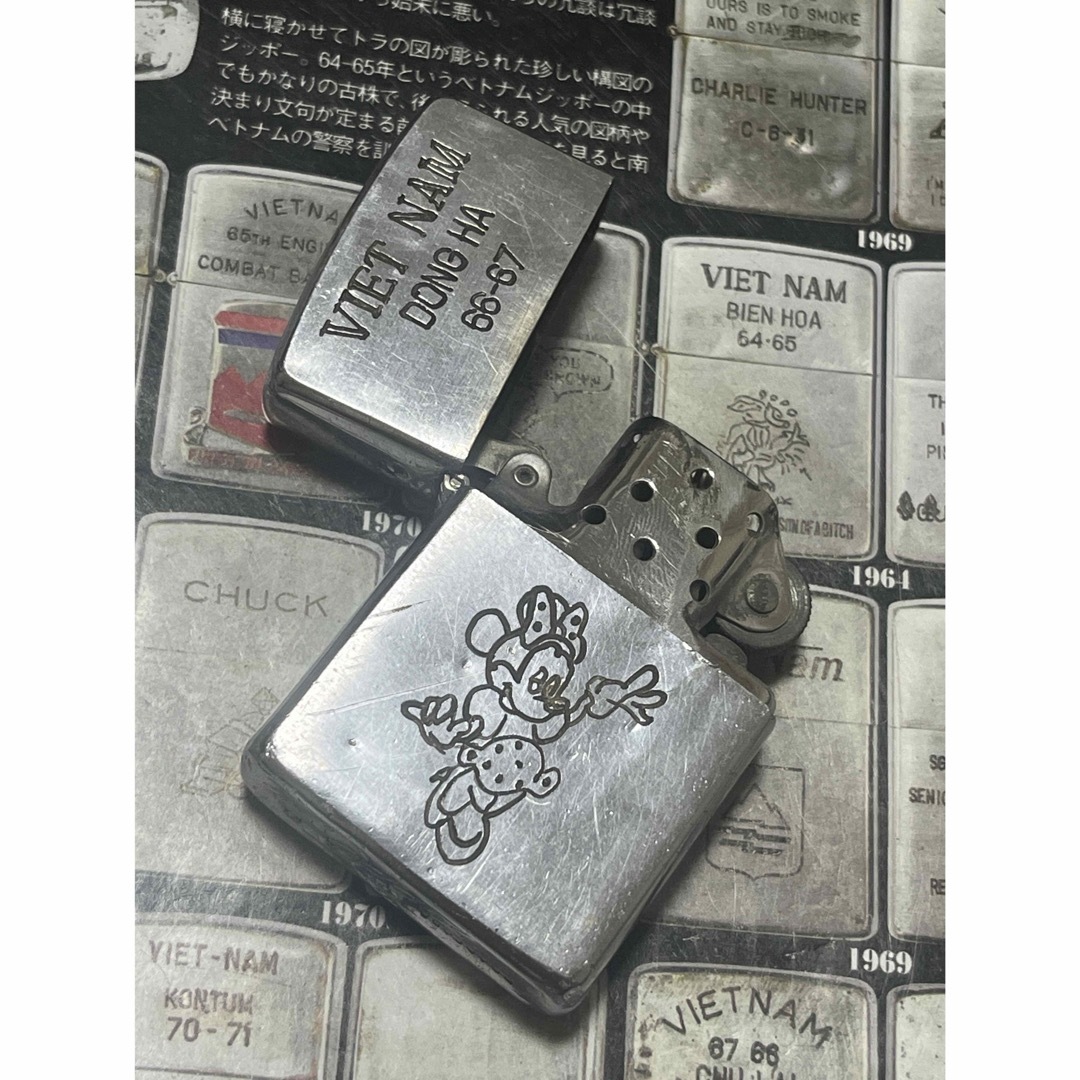 ZIPPO(ジッポー)の【ベトナムZIPPO】本物 1967年製ベトナムジッポー「ミニーマウス」 メンズのファッション小物(タバコグッズ)の商品写真