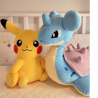 ポケモン(ポケモン)の【BIG】ラプラス＆ピカチュウぬいぐるみ(キャラクターグッズ)