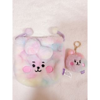 ボウダンショウネンダン(防弾少年団(BTS))のBT21 ベビー レインボー バッグチャーム ／巾着セット♡COOKY クッキー(K-POP/アジア)