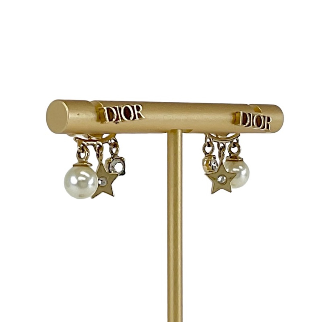 Christian Dior(クリスチャンディオール)のクリスチャンディオール CHRISTIAN DIOR Dio(r)evolution ピアス ゴールド ラインストーン パール レディースのアクセサリー(ピアス)の商品写真