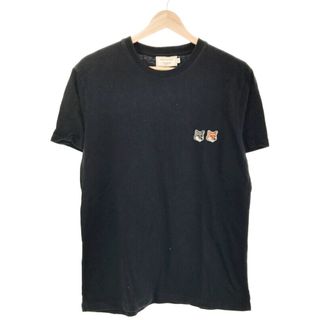 メゾンキツネ(MAISON KITSUNE')のMAISON KITSUNE メゾンキツネ フォックスパッチクルーネックTシャツ チャコール S KMM-49060-A(Tシャツ/カットソー(半袖/袖なし))