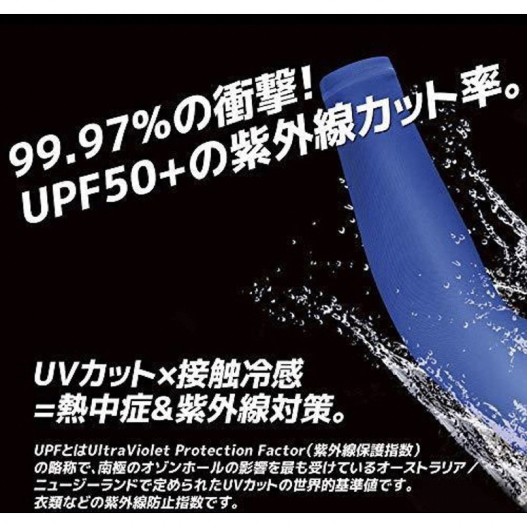 ✨新品未使用✨ アームカバー UV 紫外線カット95％ UPF50+ 防臭抗菌 スポーツ/アウトドアのランニング(その他)の商品写真