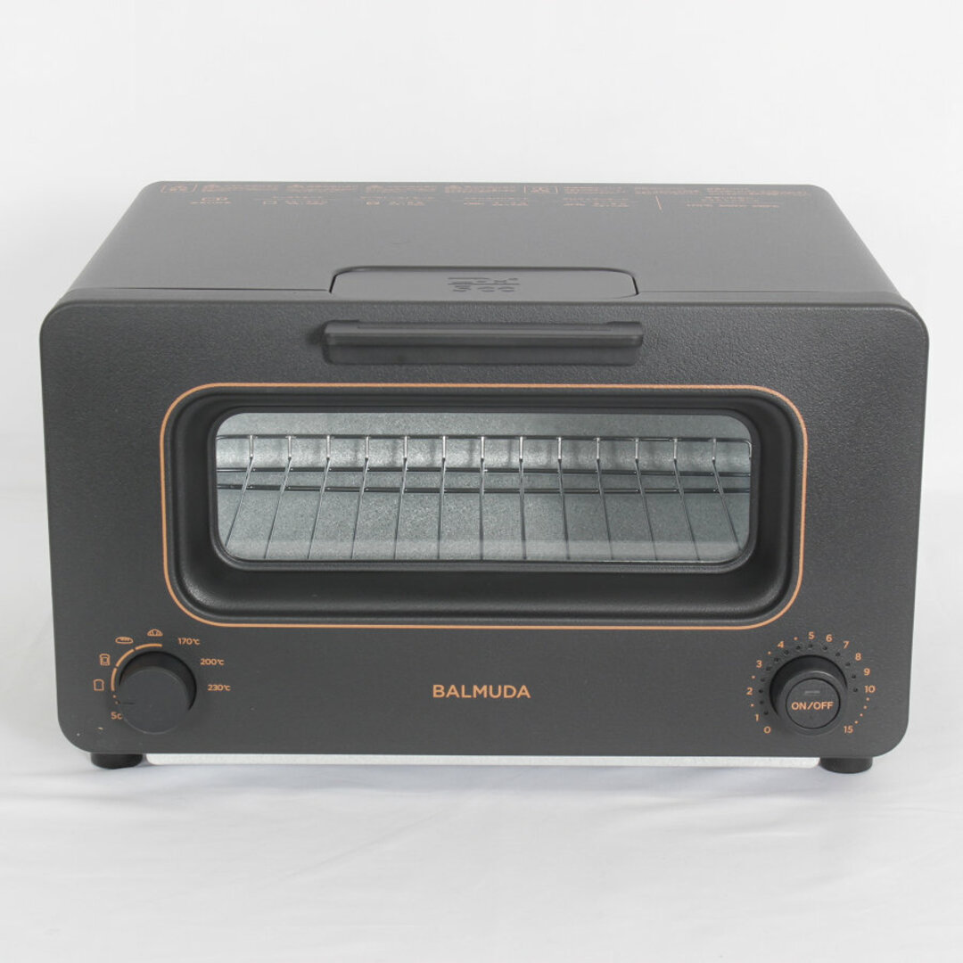 BALMUDA(バルミューダ)の【美品】BALMUDA The Toaster K05A-BK ブラック スチームオーブントースター バルミューダ ザ・トースター 本体 スマホ/家電/カメラの調理家電(調理機器)の商品写真