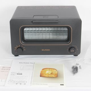 バルミューダ(BALMUDA)の【美品】BALMUDA The Toaster K05A-BK ブラック スチームオーブントースター バルミューダ ザ・トースター 本体(調理機器)