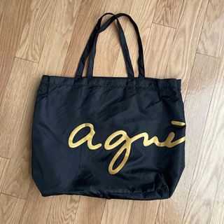 アニエスベー(agnes b.)のagnes b. アニエスベー エコバッグ エコバック トートバッグ バッグ 黒(エコバッグ)